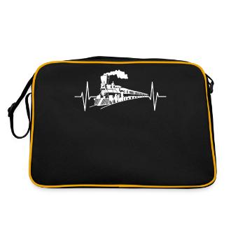 Model Railway Model Railway Train Locomotive Gift - Retro Bag - black/gold - Back