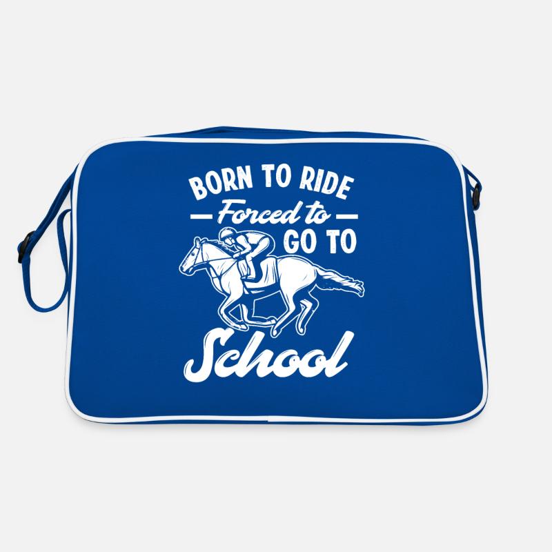 Cheval né pour monter forcé à l'école Sac Retro