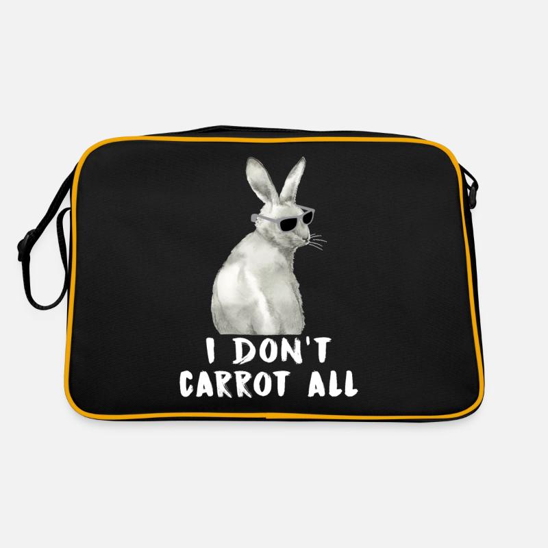 Bunnies rabbits easter Retro Bag