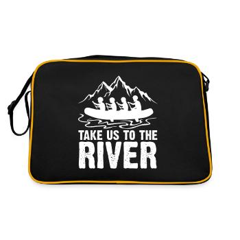Excursions sur la rivière Rafting Tour aventure de sports nautiques - Sac Retro - noir/or - Dos