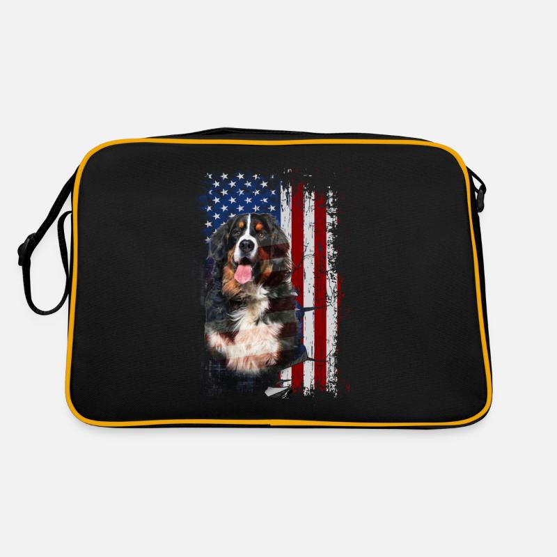 Berner Sennen Hund Retro Tasche