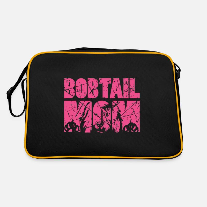 Bobtail Hund Hundemutter Retro Tasche