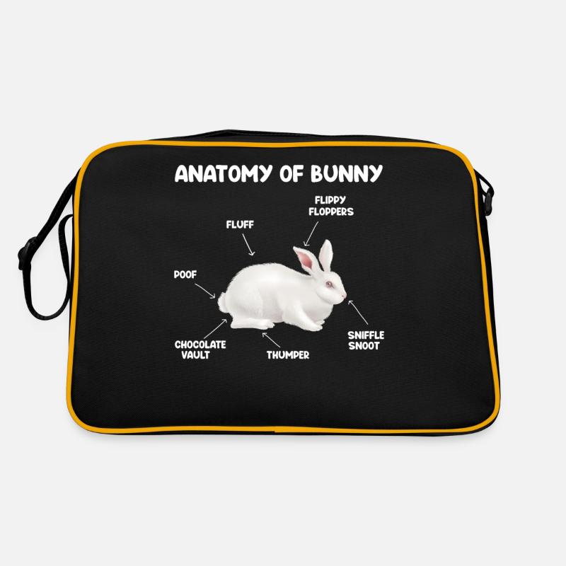 Bunnies rabbits easter Retro Bag