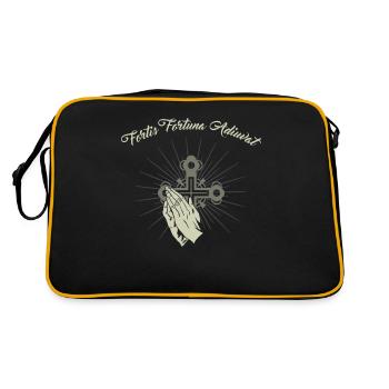 Fortis Fortuna Adiuvat Fortes Fortuna Adiuvat - Sac Retro - noir/or - Dos