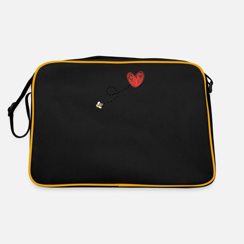 Bees beekeeper heart gift idea Retro Bag
