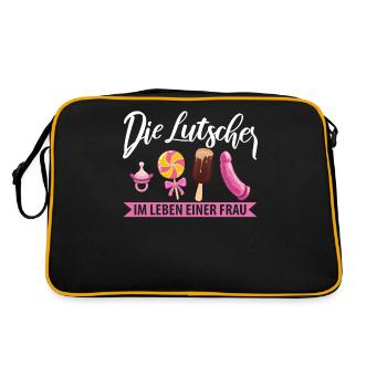 Die Lutscher im Leben einer Frau - Retro Tasche - Schwarz/Gold - Hinten