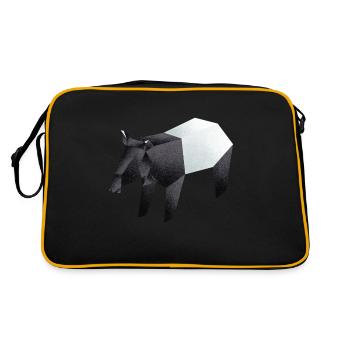 Tapir - Sac Retro - noir/or - Dos