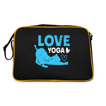 Yoga Yoga Dames Yoga Yoga Proverbes - Sac Retro - noir/or - Dos