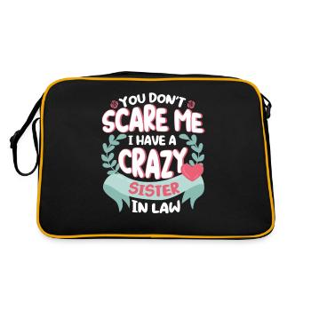 Daughter in law son in law brother in law gift - Retro Bag - black/gold - Back