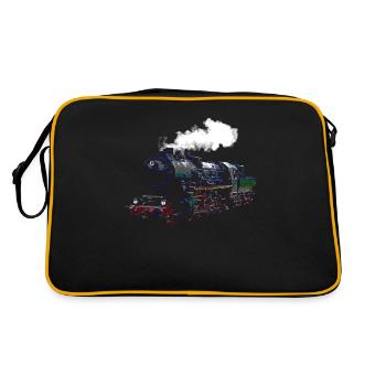 Les trains - Sac Retro - noir/or - Dos