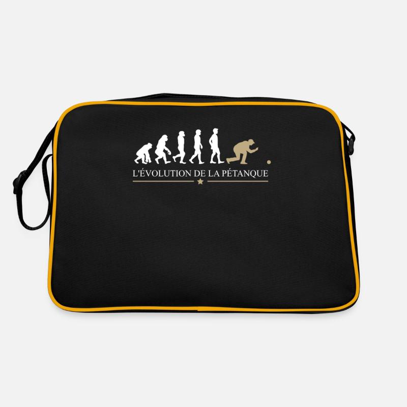 L évolution De La Pétanque Cadeau joueur pétanque Sac Retro