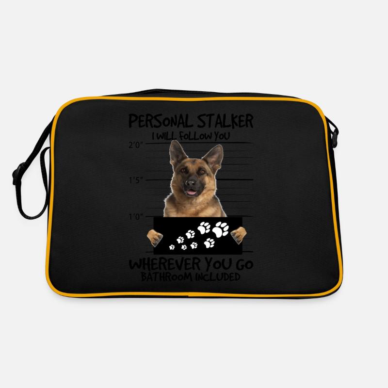 German shepherd dog Retro Bag