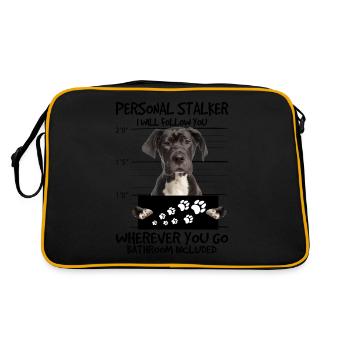 Mastiff allemand - Sac Retro - noir/or - Dos