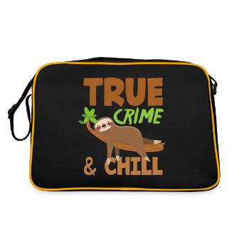 True Crime Crime Thriller Détective Assassiner - Sac Retro - noir/or - Dos