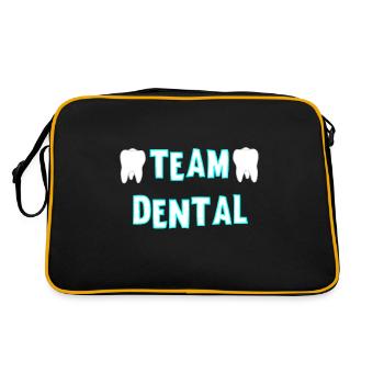 Assistant dentaire Dentiste Dental Practice Team Dental - Sac Retro - noir/or - Dos