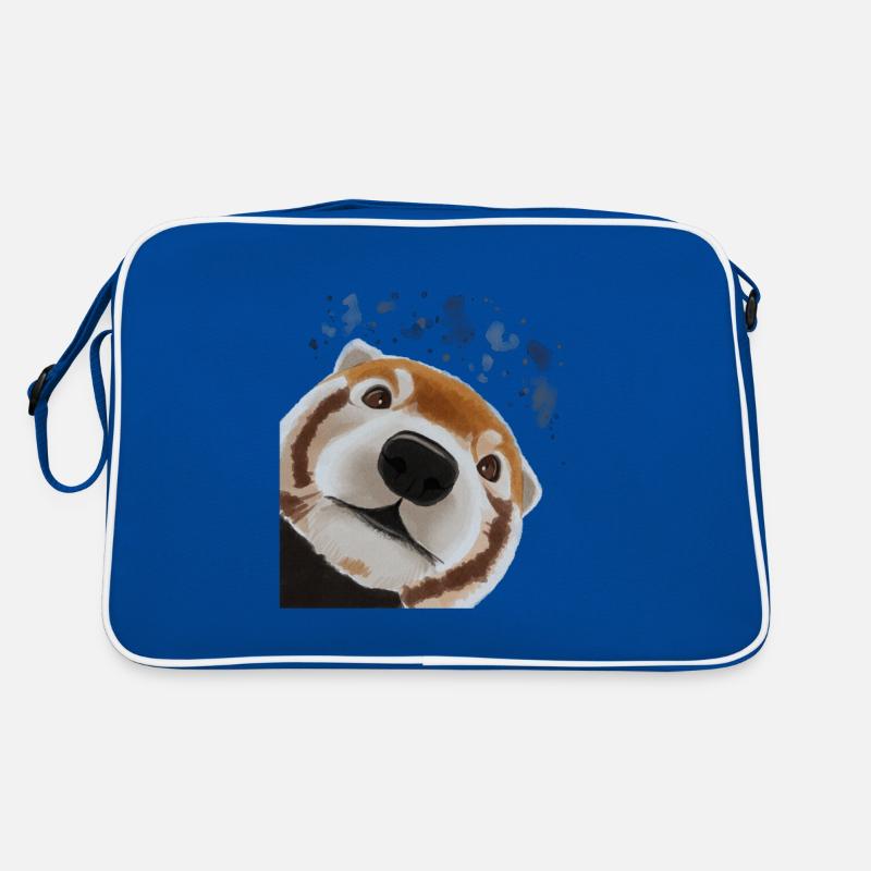 Neugieriger Roter Panda Retro Tasche