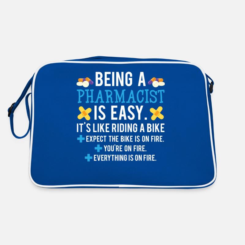 Funny pharmacist Retro Bag