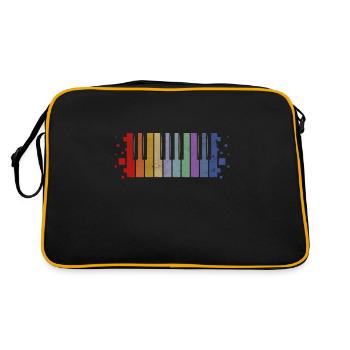 Piano rétro - Sac Retro - noir/or - Dos