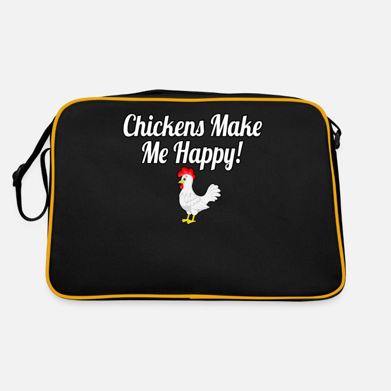 Chickens Make Me Happy Retro Bag