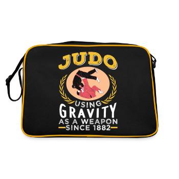 Gravité du judo - Sac Retro - noir/or - Dos