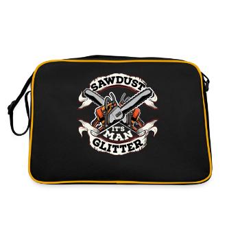 La sciure est un scintillement d'homme - Sac Retro - noir/or - Dos