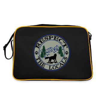 Respect The Locals Fox - Retro Bag - black/gold - Back