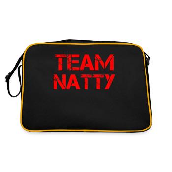 Team Natty 2 - Retro Tasche - Schwarz/Gold - Hinten