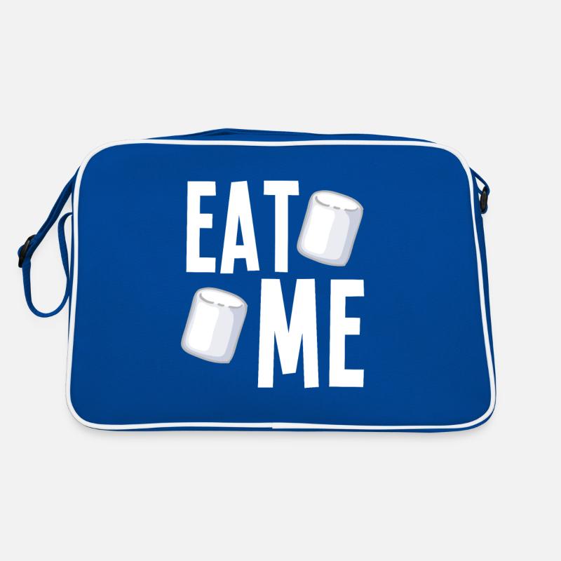 Iss mich Marshmallows Retro Tasche