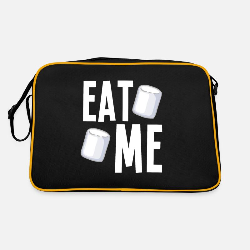 Iss mich Marshmallows Retro Tasche