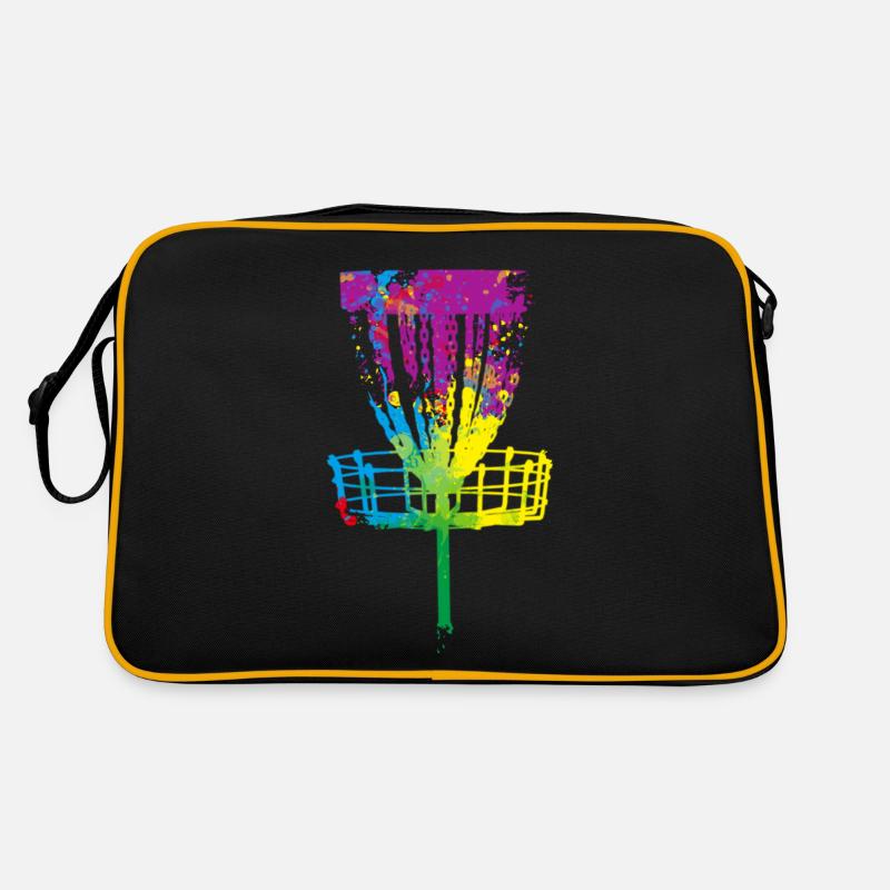 Splash Disc Golf - Retro Tasche - Schwarz/Gold