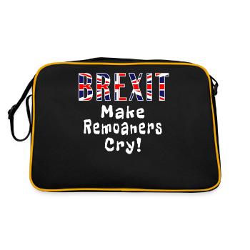 Brexit Make Remoaners Cry - Retro Bag - black/gold - Back