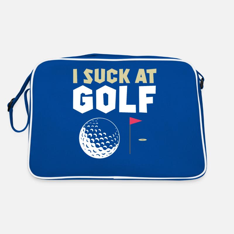 Golf Golfschläger Golfer Golfspieler Geschenk Retro Tasche