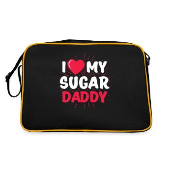 I Love My Sugar Daddy Dirty Sexy Kink BDSM Fetish - Sac Retro - noir/or - Dos