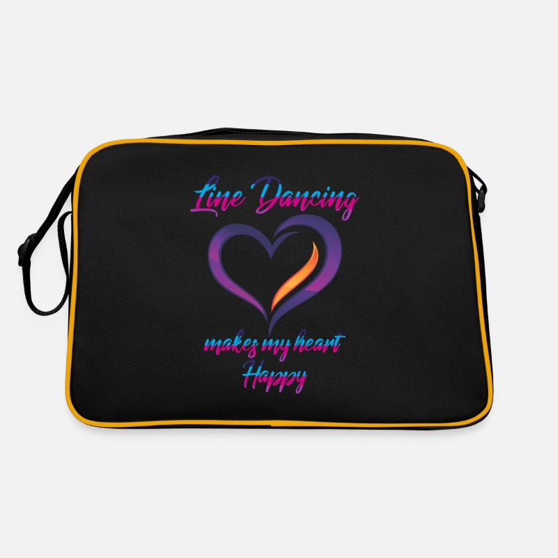 Happy Line Dancing Love danseur de ligne terrestre Sac Retro