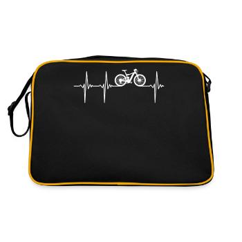 Vélo Heartbeat Cycling Rider Bike Lovers - Sac Retro - noir/or - Dos