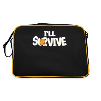 Cadeau tardigrade de microbiologiste biologiste - Sac Retro - noir/or - Dos
