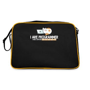 Je programme un programmeur de chat - Sac Retro - noir/or - Dos