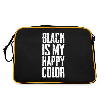 Gothic EMO Punk 00s 2000s Goth Kawaii Weirdo - Retro Bag - black/gold - Back