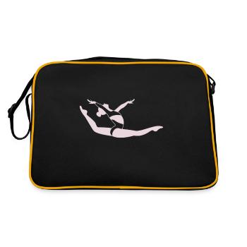 Fille de gymnastique - Sac Retro - noir/or - Dos
