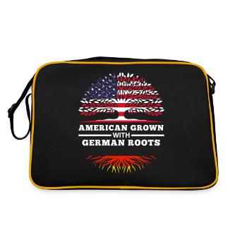 Américains d'origine allemande Allemand USA - Sac Retro - noir/or - Dos