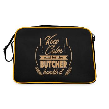 Butcher Butcher Butcher Butcher Boner - Sac Retro - noir/or - Dos