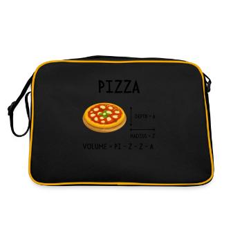 Pizza Math Pi Student Engineer Professor - Retro Bag - black/gold - Back