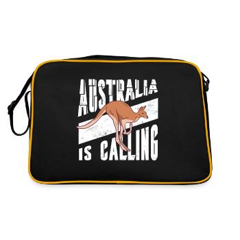Australia Australia is calling Holiday Gift - Retro Bag - black/gold - Back