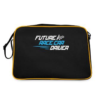 Passionné de voiture de course Pilote de voiture de course futur drôle - Sac Retro - noir/or - Dos
