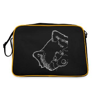 Panda rouge de Stroke - Sac Retro - noir/or - Dos