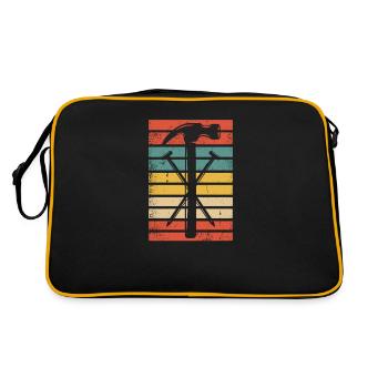 Menuisier rétro menuisier menuisier menuisier - Sac Retro - noir/or - Dos