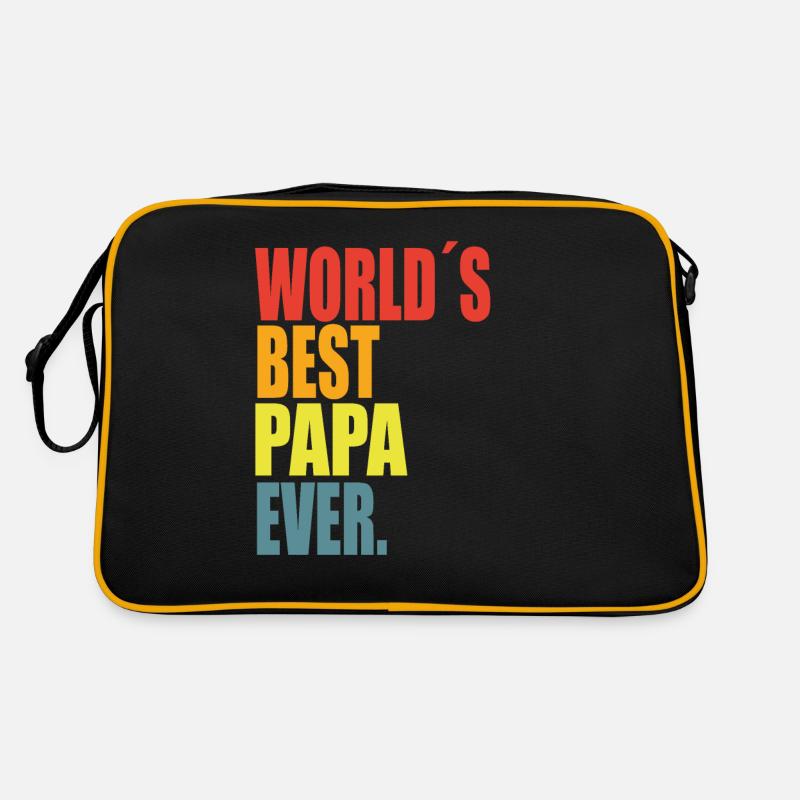 Bester Papa Spruch Retro Tasche