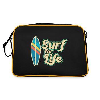 Planche de surf surfer surf surf kite surf - Sac Retro - noir/or - Dos