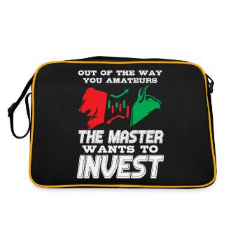 Invest in stocks on the stock exchange - Retro Bag - black/gold - Back