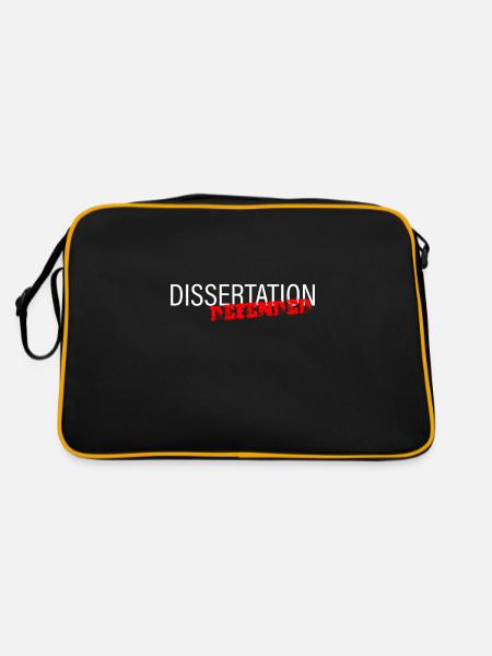 Dissertation soutenue 2 - Sac Retro - noir/or - Dos
